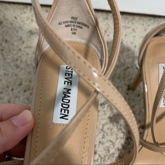 STEVE MADDEN heel Feliz nude size 8.5 - Picture 6 of 13
